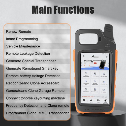 2024 Xhorse VVDI Key Tool Max PRO Combines Key Tool Max and Mini OBD Tool Functions Adds Voltage and Leakage Current Functions
