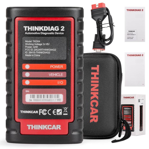 THINKCAR ThinkDiag 2 ALL Software 1 Year Free Update Auto Diagnostic tool Supports CAN FD ECU Coding Active Test 16 Reset OBD2 Scanner