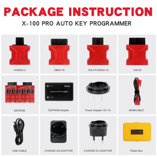 [Aus zweiter Hand] XTOOL X100 Pro2 OBD2 Auto Key Programmer/Mileage Adjustment with EEPROM Adapter