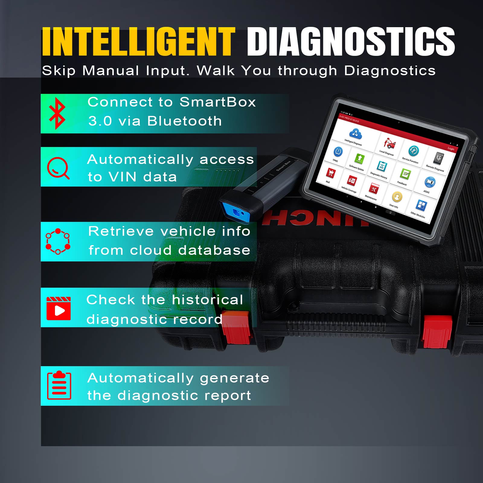 Multi-Language] LAUNCH X431 PRO5 PRO Car Diagnostic Tool Automotive Full  System OBD2 Scanner