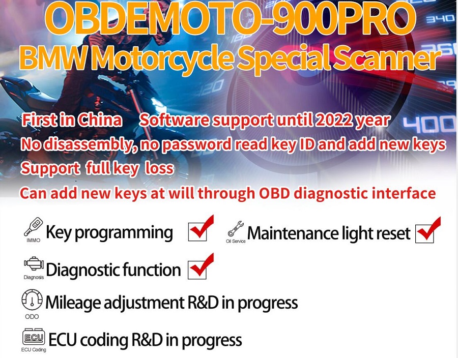 OBDEMOTO 900PRO Motorcycle Scanner